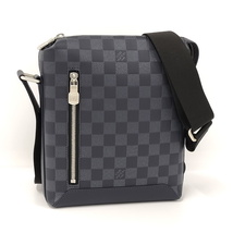 【中古】LOUIS VUITTON ディスカバリーメッセンジャーPPM ショルダーバッグ ダミエ アンフィニ オニキス ブラック N40122_画像1