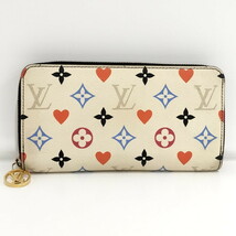 【中古】LOUIS VUITTON ジッピーウォレット ゲームオン ラウンドファスナー 長財布 モノグラム マルチカラー M57491_画像1