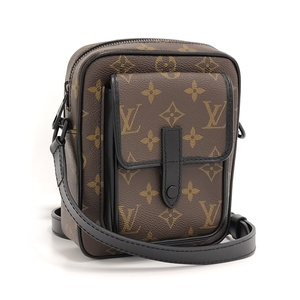 【中古】LOUIS VUITTON クリストファー ウエアラブル ウォレット ショルダー バッグ モノグラム マカサー M69404