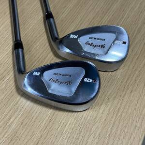 【送料無料 希少】マスダ ゴルフ M425 P/A AW スタジオ ウエッジ 2本セット モーダス 115 WEDGE S Masda golf グースネック moudus3