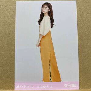 乃木坂46 2020.April-Ⅲ サテンワンピ 生写真 寺田蘭世 ヒキ