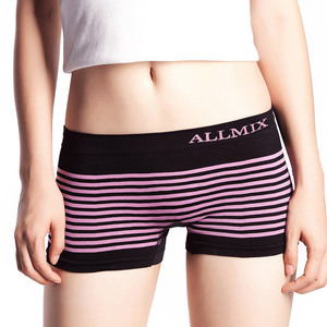  shorts lady's underwear pants ALLMIX bread ti Rollei z stretch see . bread hip hang . shorts elasticity black & pink 