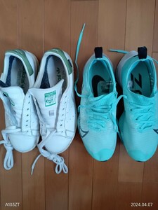 ナイキスニーカー＜UK6.5 EUR40.5 JP25.5＞USED＋adidasスニーカー＜UK7 FR40.5 JP25.5＞USED