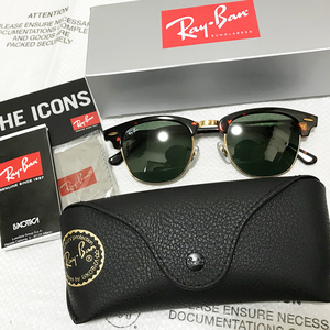 [新品付属品完備☆送料込み] RayBan レイバン クラブマスター サングラス CLUBMASTER べっ甲 RB3016