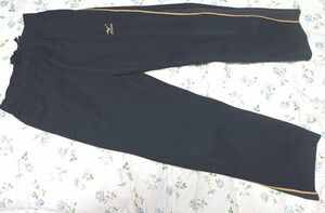 * Mizuno MIZUNO jersey trousers M * Gold Logo line *