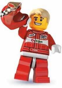 LEGO Race Car Driver　レゴブロックミニフィギュアシリーズミニフィグ廃盤品