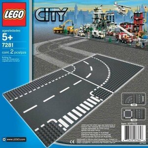 LEGO 7281　レゴブロック街シリーズシティCITY道路プレート廃盤品