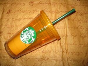 スターバックス(STARBUCKS)ロゴコールドタンブラーオレンジ