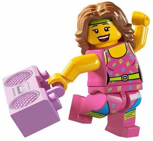 LEGO フィットネスインストラクター　レゴブロックミニフィギュアシリーズFitness Instructor廃盤品