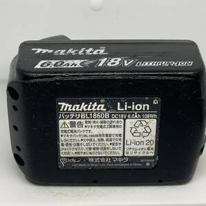 【送料0】純正！マキタ バッテリー 18v 6.0Ah【BL1860B】残量表示あり 税無  Makita  /4773の画像6