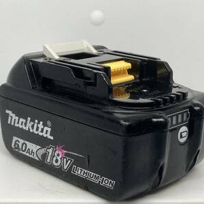 【送料0】純正！マキタ バッテリー 18v 6.0Ah【BL1860B】残量表示あり 税無  Makita  /9041の画像3