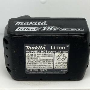 【送料0】純正！マキタ バッテリー 18v 6.0Ah【BL1860B】残量表示あり 税無  Makita  /8007の画像6