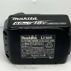 【送料0】純正！マキタ バッテリー 18v 6.0Ah【BL1860B】残量表示あり 税無  Makita  /4345の画像6