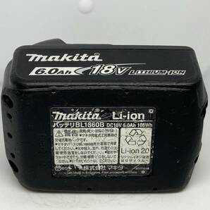 【送料0】純正！マキタ バッテリー 18v 6.0Ah【BL1860B】残量表示あり 税無  Makita  /8433の画像6