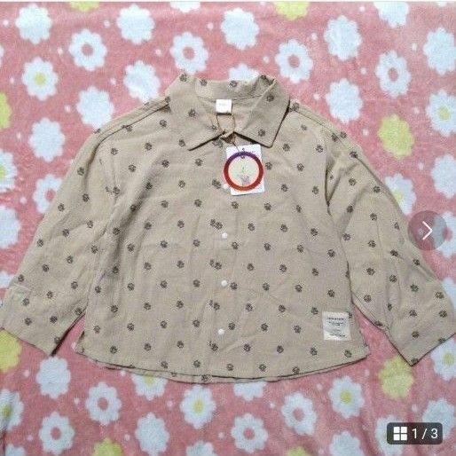 【新品・タグ付き】テータテート 花柄 長袖シャツ 110 バースデイ