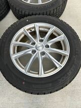 DUNLOP WINTER MAXX WM02 205/60R16 16インチ スタッドレスアルミセット 4本 23年30週バリ溝　走行少ない ヴォクシー ノア ステップワゴン_画像3