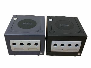 1円 通電確認済み GAMECUBE ニンテンドー ゲームキューブ GC 本体 2台 まとり売りNINTENDO 任天堂 レトロゲーム バイオレット ブラック