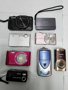  worth seeing!! digital camera Canon SONY Nikon etc. 8 point set operation not yet verification. junk cheap selling out 