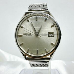 A2403-8-3 １円スタート 自動巻き　稼働品　SEIKO DIASHOCK MATIC-R セイコーマティックR　メンズ腕時計　シルバー　8305-1010