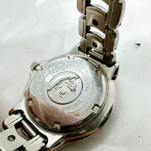 A2403-10-7 １円スタート クオーツ 稼働品 SEIKO SCUBA 200m セイコースキューバ ブラックシェル メンズ腕時計 7N35-6030 の画像4