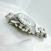 A2404-1-14 １円スタート クオーツ　稼働品　SEIKO セイコークロノグラフ　メンズ腕時計　白文字盤　6T63-00D0_画像3