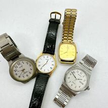 A2404-10-11 １円スタート クオーツ　動作未確認ジャンク　SEIKO CITIZEN　セイコー　シチズン　まとめ　メンズ腕時計_画像1