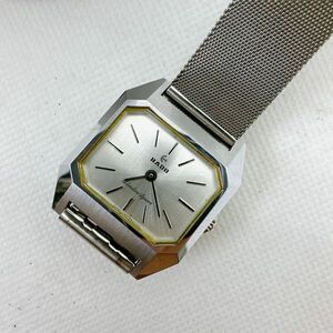 A2404-10-19 １円スタート 手動巻き　稼働品　美品　RADO　ラドー　メンズ腕時計レディース腕時計　スクエア　シルバー