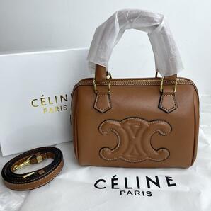 ★極美品★試着品★Celine トリオンフ キュイル スモール*ボストンバッグ #644262の画像1