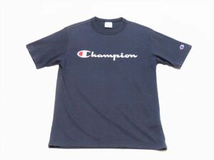 チャンピオン Champion ★ フロントプリント　ネイビー色 　Sサイズ　綿素材　半袖　Tシャツ　※送料 185円（ 追跡番号付き ）