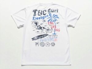 タウン&カントリー T&C Surf Designs ★ HAWAII 1971 バック プリント　 ホワイト　Mサイズ　※送料 185円（ 追跡番号付き ）