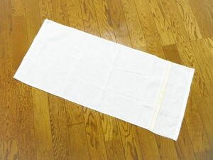 【 未 使 用 】KENITERU ★ フェイスタオル　82 × 36 cm　白色　※送料 185円 （ 追跡番号付き ）