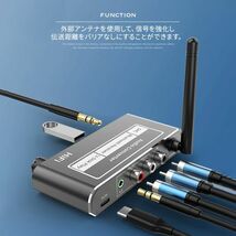 Bluetooth 5.2 オーディオレシーバーアダプター USB 3.5mm rca出力KTV カラオケカー スピーカー用ワイヤレスアダプター リモコン付き_画像5