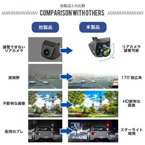 車載カメラAHD 720P 170度広角最低照度0.1lux暗視機能100万画素AHD/CVBS両対応 正像鏡像切替 CCDセンサーRCA接続 12V-24V対応 日本語説明書の画像9