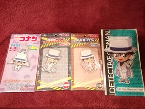 【送料無料】名探偵コナン アクリルキーチェーンマスコット ナムコVer. セガVer. つままれ vol. 5 チケットホルダー キッド 4点セット