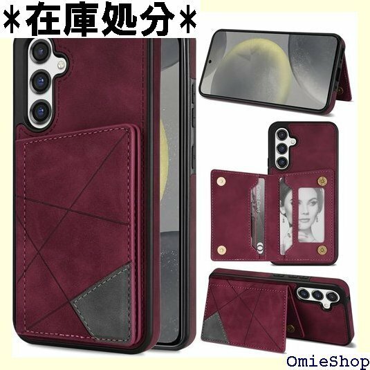 Galaxy S23FE 5G 財布型 ケースギャラク S23 FE用 レディース メンズ 6.4 インチ 赤 1537