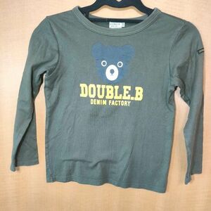 Mikihouse DOUBLE.B ダブルビー 長袖 Tシャツ 130cm