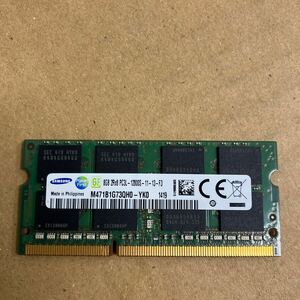 E162 SAMSUNG ノートPCメモリ 8GB 2Rx8 PC3L-12800S 1枚