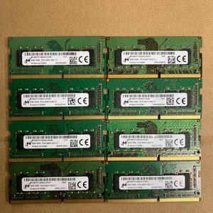 K128 Micron Note PC memory 8GB 1Rx8 PC4-2400T 8 sheets 