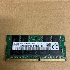 K144 SKhynix ノートPCメモリ　16GB 2Rx8 PC4-2133P 1枚　