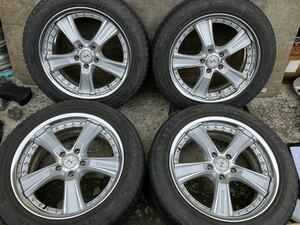 weds マーベリック 005S 日本製 18インチ 8J +45 114.3 GOODYEAR EfficientGrip SUV 225/55R18 13年製 4本