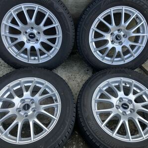 バリ山 TOPRUN メッシュ 16インチ 6.5J PCD100 5穴 ET48 BS VRX3!!! 205/55R16 22年製 4本の画像1