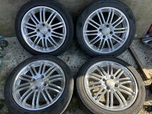 BLEST Bahn Sport 15インチ 5J PCD100 4穴 ET45 グッドイヤー 165/55R15 17年製 4本_画像1