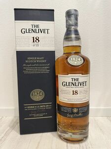 送料無料 グレンリベット 18年 新品未開栓箱付 旧ボトル 700ml 43% シングルモルト THE GLENLIVET 18YO SINGLE MALT SCOTCH WHISKY