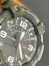 IY68115i CASIO G-SHOCK MADMASTER GG-B100 マッドマスター 黒×オレンジ カーボンコアガード機構 腕時計 メンズ ジャンク 現状不動品_画像9