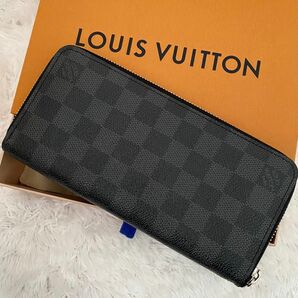 ★美品★ルイヴィトン LOUIS VUITTON ジッピーウォレット ダミエグラフィット ラウンドファスナー