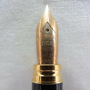 WATERMAN IDEAL ウォ－タ－マン アイデアル 万年筆ペン先18K/750/F PARIS ブラック&ゴ－ルド共箱無し：新品では御座いませんが※未使用品の画像2