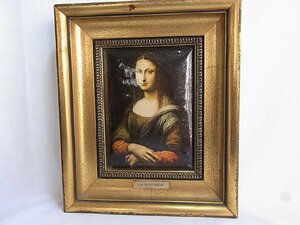 LA　GIOCONDA額素材　解りません：寸法縦23mm×横185mm：絵のサイズ縦100mm横100mm詳しい解りません写真参考に現状にてご検討下さい