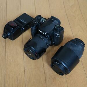 PENTAX ペンタックス K-1 フルサイズ デジタル 一眼レフカメラ レンズ 2個 フラッシュ 充電器 バッテリー 2個 SIGMA レンズ