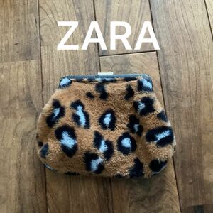 ZARA ファー レオパード チェーンショルダーバッグ