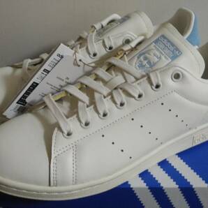 新品 スタンスミス 2022年製 JP27.5cm 定価14,300円 HQ6813 天然皮革 青 adidas stansmith 人気 定番モデル ブルーの画像7